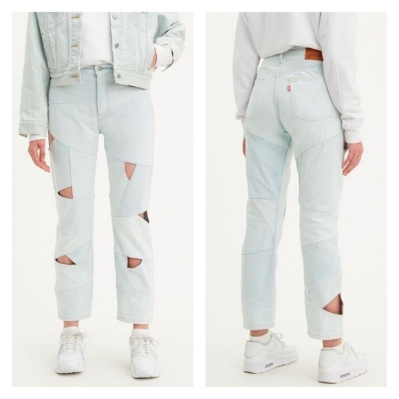 Levi's Denim - Levi's 501 Original Piece Denim Cropped Jeans‎ Light Wash W27 L26